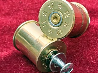 Brass 12 Gauge Star Shot Gun Shell Dresser Drawer Pulls
