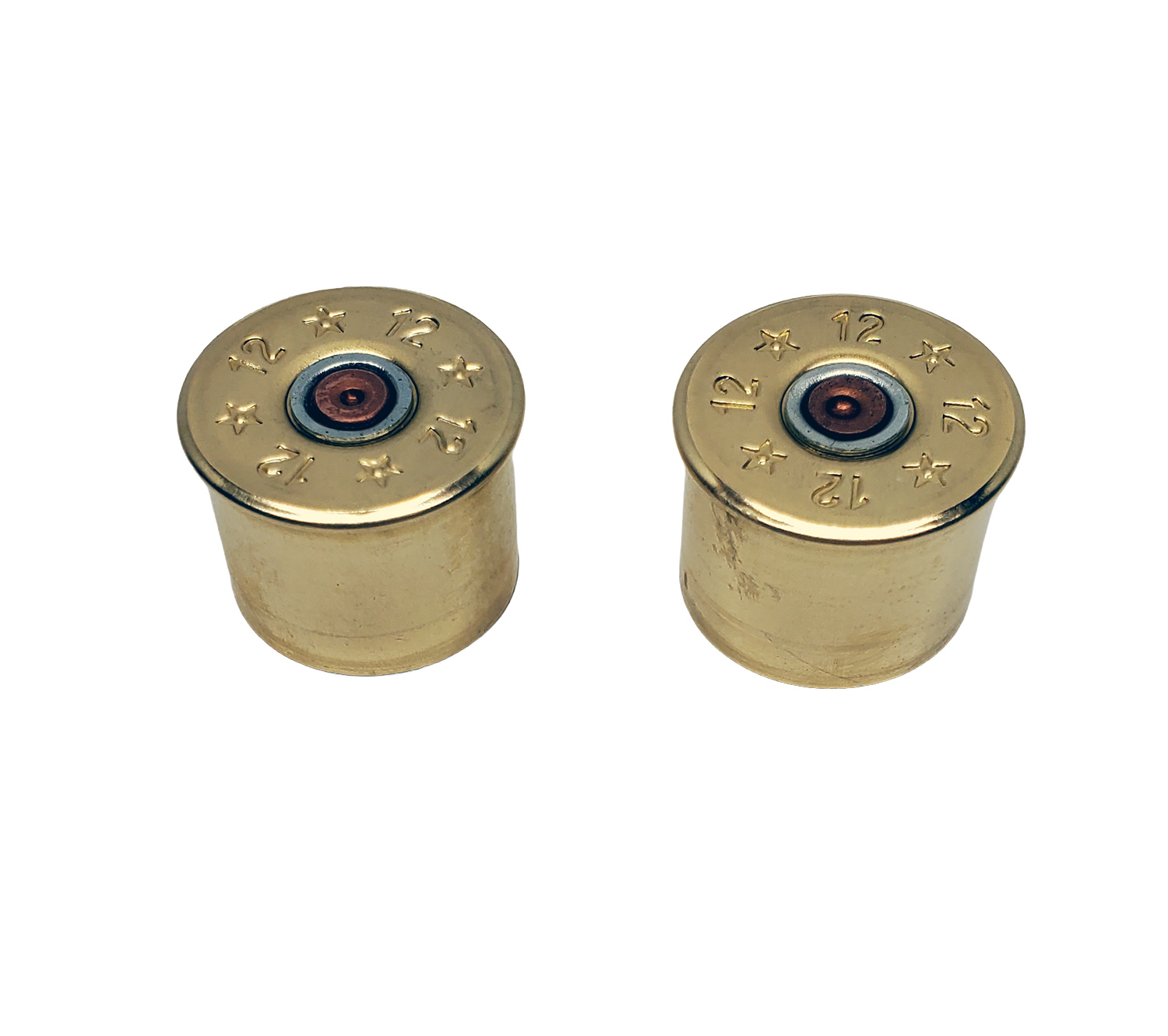 Upcycled 12 Gauge Shotgun Brass Guitar Knobs for Split Shaft Pot Stems - Image 4