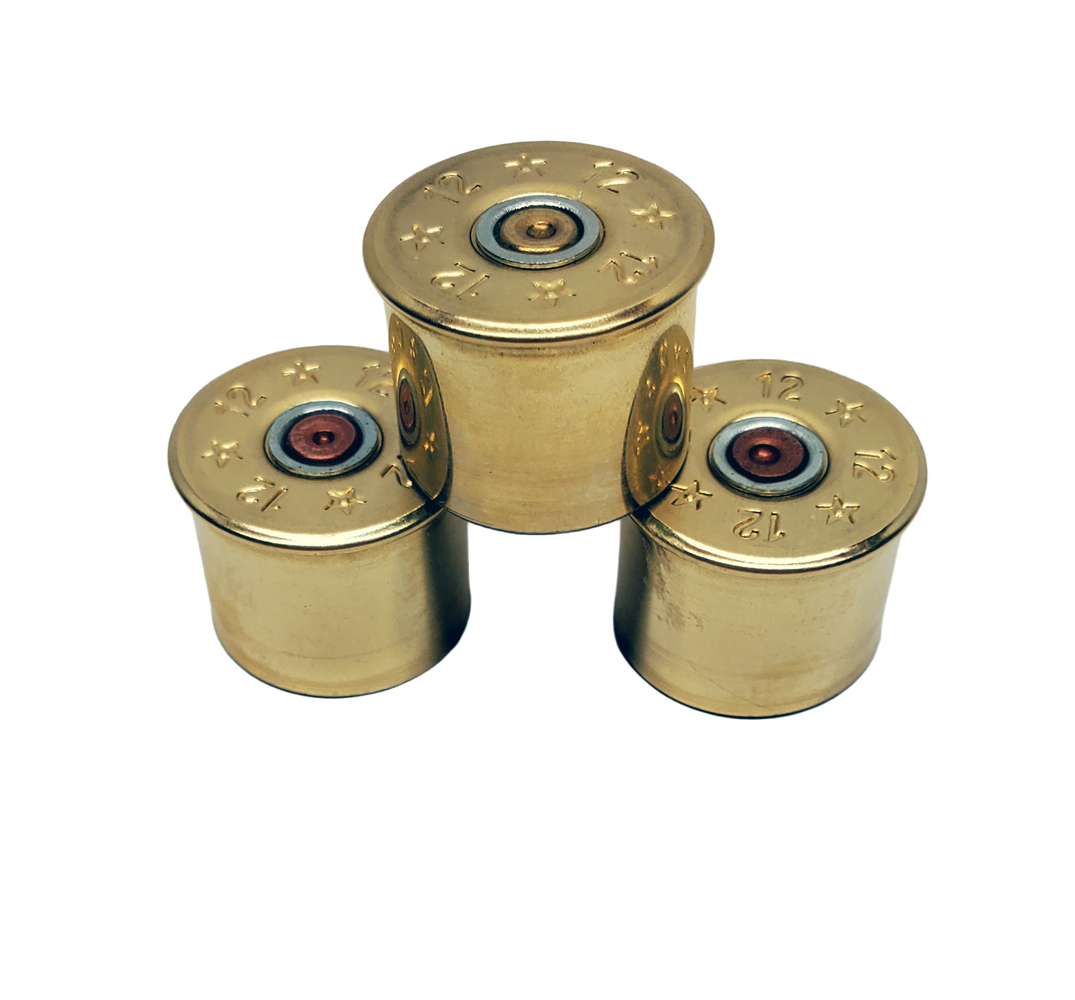 Upcycled 12 Gauge Shotgun Brass Guitar Knobs for Split Shaft Pot Stems - Image 5
