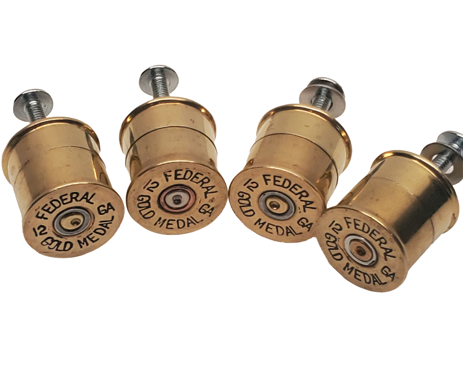 Gold Medal 12 Gauge Shot Gun Shell Dresser Drawer Pulls set of 4