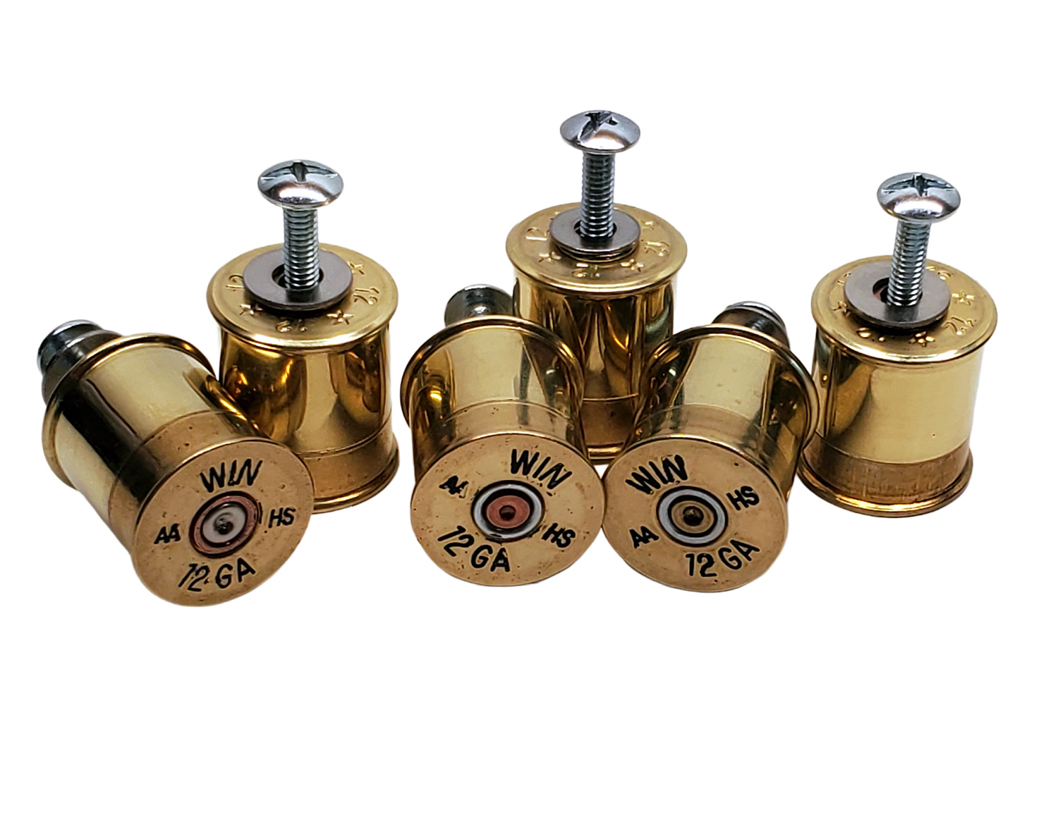 Rustic Drawer Pulls or Cabinet Door Knobs Made with 12 Gauge Shot Gun Shell - Image 7