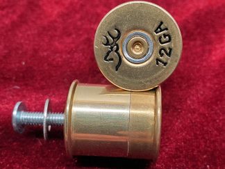 Browning Buck Brass 12 Gauge Shot Gun Cabinet Knobs, Hunting Decor and Gifts